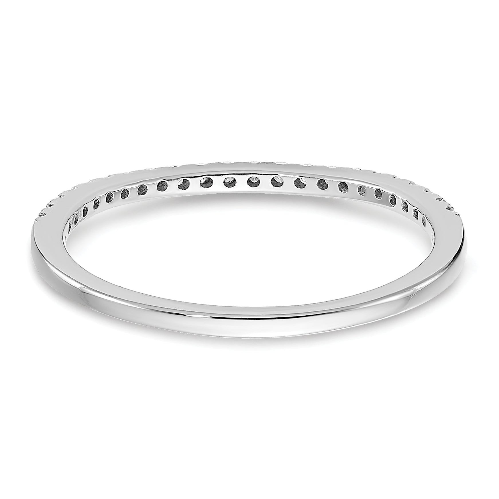 14k White Gold 1/6 carat Lab Grown Diamond VS/SI+ G+ Complete Wedding Band
