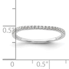 14k White Gold 1/6 carat Lab Grown Diamond VS/SI+ G+ Complete Wedding Band