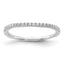 14k White Gold 1/6 carat Lab Grown Diamond VS/SI+ G+ Complete Wedding Band