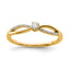 First Promise 14k 1/8 carat Lab Grown Diamond VS/SI+ G+ Complete Petite Engagement Ring