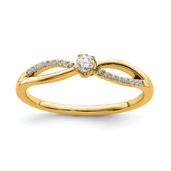 First Promise 14k 1/8 carat Lab Grown Diamond VS/SI+ G+ Complete Petite Engagement Ring