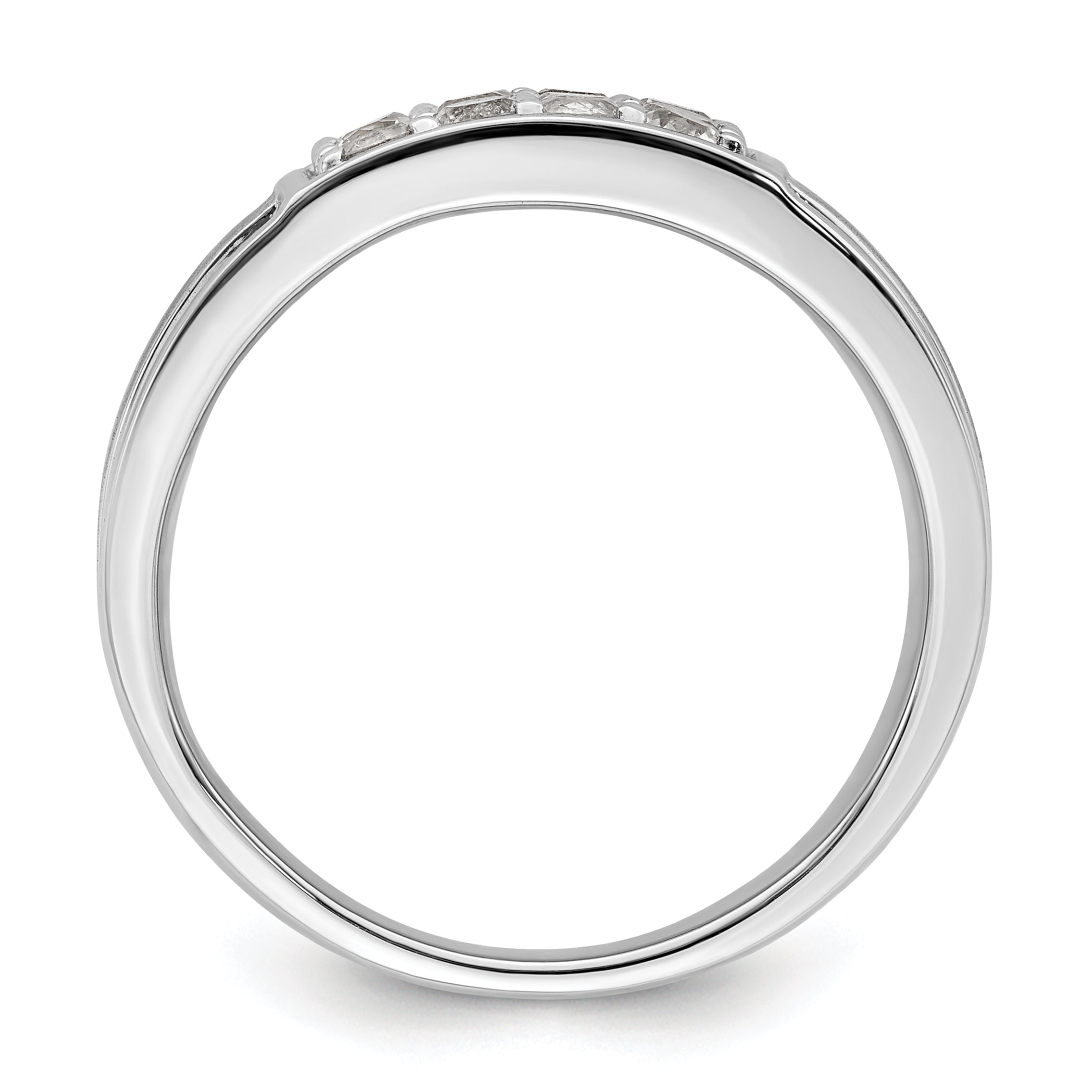 14k White Gold 1 1/2 carat Lab Grown Diamond VS/SI+ G+ Cluster Men's Ring