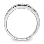 14k White Gold 1 1/2 carat Lab Grown Diamond VS/SI+ G+ Cluster Men's Ring