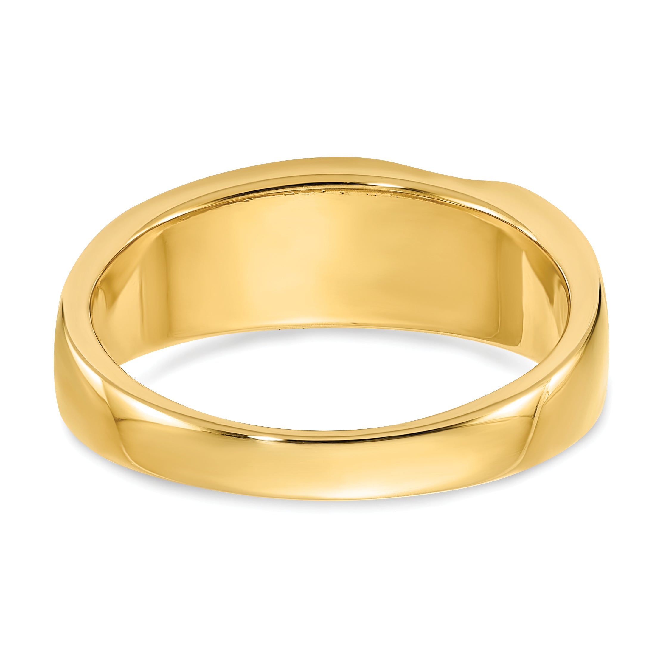 14K Lab Grown VS/SI+ G+ Dia Polished & Satin Men's Band