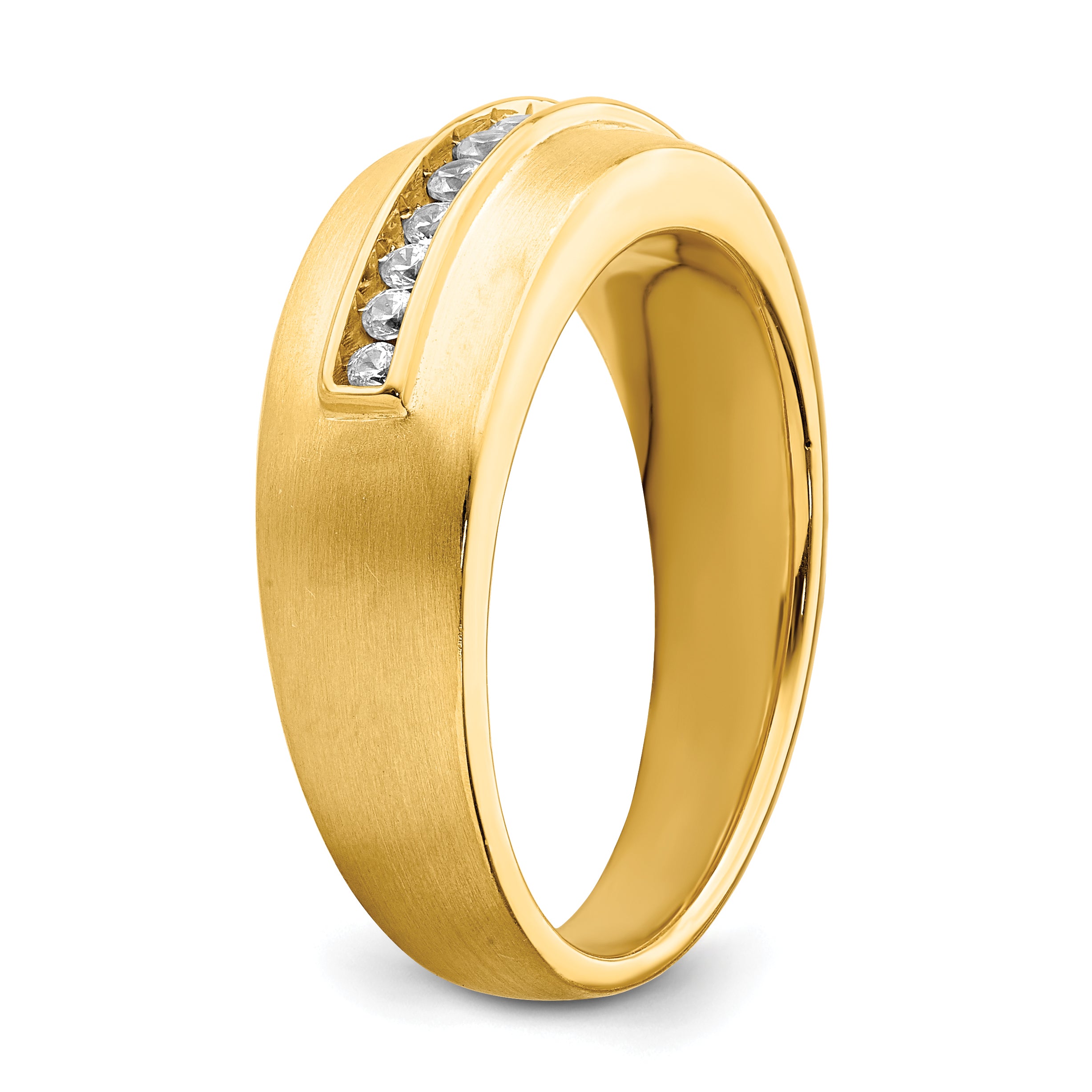 14K Lab Grown VS/SI+ G+ Dia Men's Band