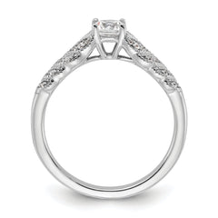 10K White Gold Lab Grown Diamond VS/SI+ G+ Complete Engagement Ring