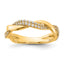 14K Polished Diamond Fashion Ring