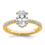 Oval Lab-Grown Diamond Solitaire Engagement Ring in 14K Yellow Gold (1 1/2 ct.), Size 7 - Sophia Jewelers