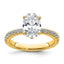 Oval Lab-Grown Diamond Solitaire Ring in 14K Yellow Gold (2 1/2 ct. tw.), Size 7 - Sophia Jewelers