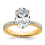Oval Solitaire Engagement Ring in 14K Yellow Gold (3 1/5 ct. tw.), Size 7 - Sophia Jewelers
