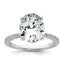 Oval Lab-Grown Diamond Solitaire Engagement Ring in 14K White Gold (3 1/4 ct. tw.), Size 7 - Sophia Jewelers