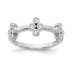 Lab-Grown Diamond Bloom Ring in 14K White Gold (1/5 ct. tw.), Size 7 - Sophia Jewelers
