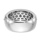 Lab-Grown Diamond & Blue Sapphire Ring in 14K White Gold (1 1/2 ct. tw.), Size 7 - Sophia Jewelers