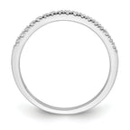 Pure Serenity 14k White Gold 1/6 carat Lab Grown Diamond VS/SI Wedding Band