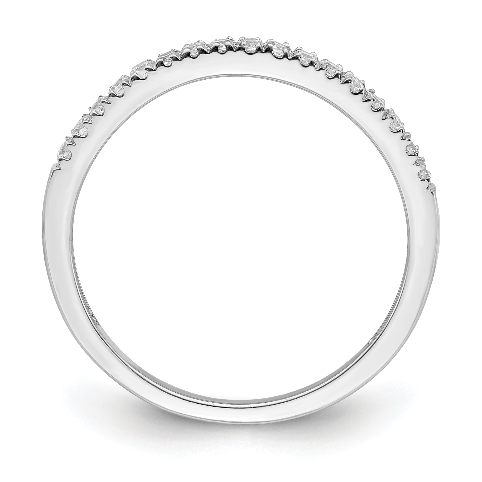 Pure Serenity 14k White Gold 1/6 carat Lab Grown Diamond VS/SI Wedding Band