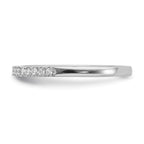 Pure Serenity 14k White Gold 1/6 carat Lab Grown Diamond VS/SI Wedding Band