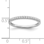 Pure Serenity 14k White Gold 1/6 carat Lab Grown Diamond VS/SI Wedding Band