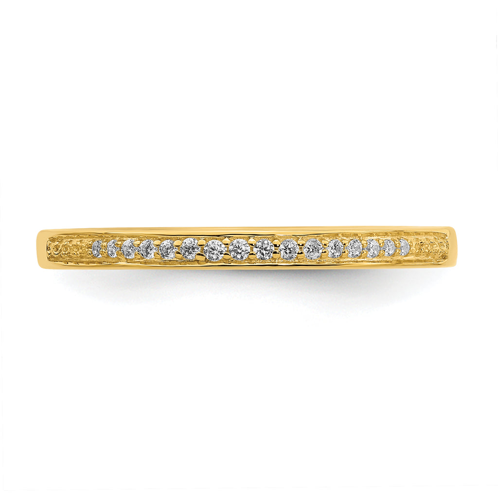 10k 1/15 carat Lab Grown Diamond VS/SI+ G+ Complete Wedding Band