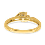 10k 1/6 carat Lab Grown Diamond VS/SI+ G+ Complete Cluster Engagement Ring