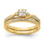 10k 1/6 carat Lab Grown Diamond VS/SI+ G+ Complete Cluster Engagement Ring