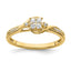 10k 1/6 carat Lab Grown Diamond VS/SI+ G+ Complete Cluster Engagement Ring
