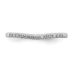 10k White Gold 1/10 carat Lab Grown Diamond VS/SI+ G+ Complete Wedding Band