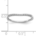 10k White Gold 1/10 carat Lab Grown Diamond VS/SI+ G+ Complete Wedding Band