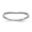 10k White Gold 1/10 carat Lab Grown Diamond VS/SI+ G+ Complete Wedding Band