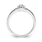 10k White Gold 1/5 carat Lab Grown Diamond VS/SI+ G+ Complete Cluster Engagement Ring