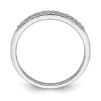 10k White Gold 1/10 carat Lab Grown Diamond VS/SI+ G+ Complete Wedding Band