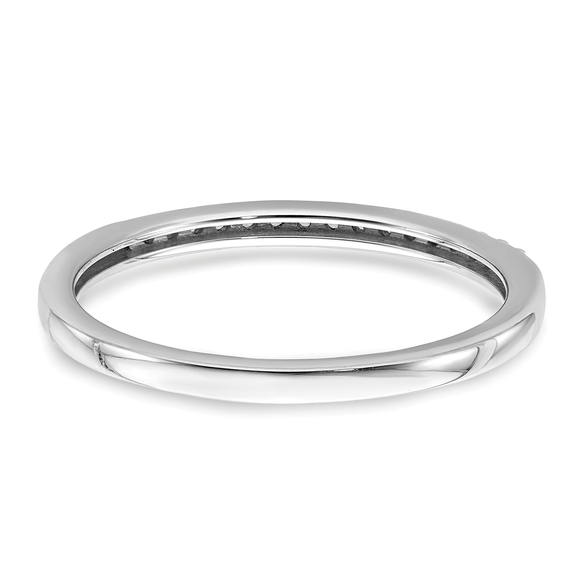 10k White Gold 1/10 carat Lab Grown Diamond VS/SI+ G+ Complete Wedding Band