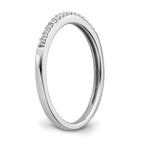 10k White Gold 1/10 carat Lab Grown Diamond VS/SI+ G+ Complete Wedding Band