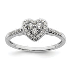 10k White Gold 1/4 carat Lab Grown Diamond VS/SI+ G+ Complete Cluster Engagement Ring