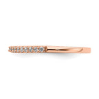 14k Rose Gold 1/5 carat Lab Grown Diamond VS/SI+ G+ Complete Wedding Band