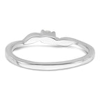 First Promise 14k White Gold 1/15 carat Lab Grown Diamond VS/SI+ G+ Complete Petite Engagement Ring