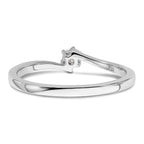 First Promise 14k White Gold 1/8 carat Lab Grown Diamond VS/SI+ G+ Complete Petite Engagement Ring