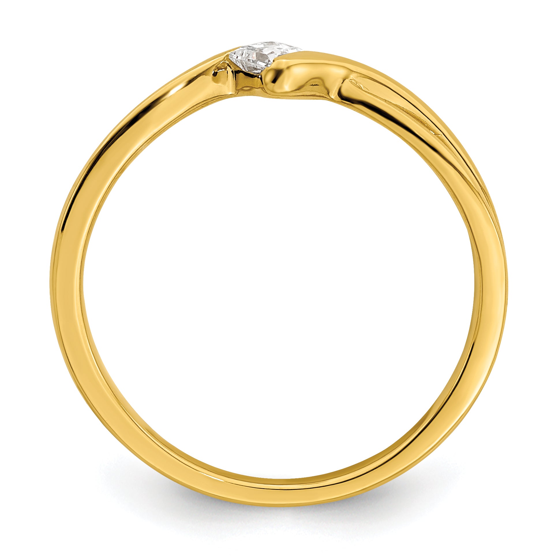 First Promise 14k 1/6 carat Lab Grown Diamond VS/SI+ G+ Complete Petite Engagement Ring