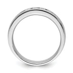 14k White Gold 5/8 carat Lab Grown Diamond VS/SI+ G+ Seven Stone Complete Men's Ring