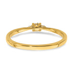 First Promise 14k 1/8 carat Lab Grown Diamond VS/SI+ G+ Complete Petite Engagement Ring