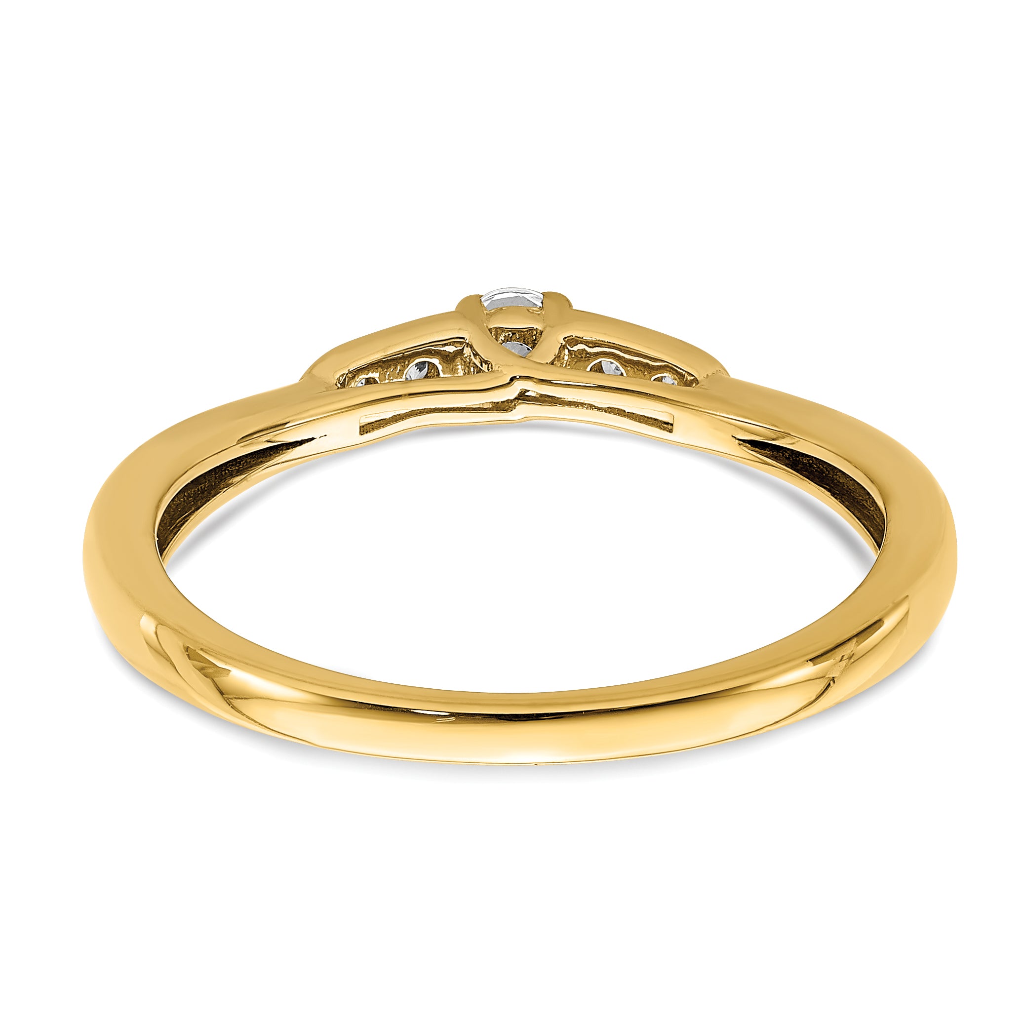 14k 1/8 carat Lab Grown Diamond VS/SI+ G+ Complete Petite Engagement Ring