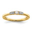 14k 1/8 carat Lab Grown Diamond VS/SI+ G+ Complete Petite Engagement Ring