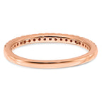 14k Rose Gold 1/4 carat Lab Grown Diamond VS/SI+ G+ Complete Wedding Band