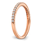 14k Rose Gold 1/4 carat Lab Grown Diamond VS/SI+ G+ Complete Wedding Band