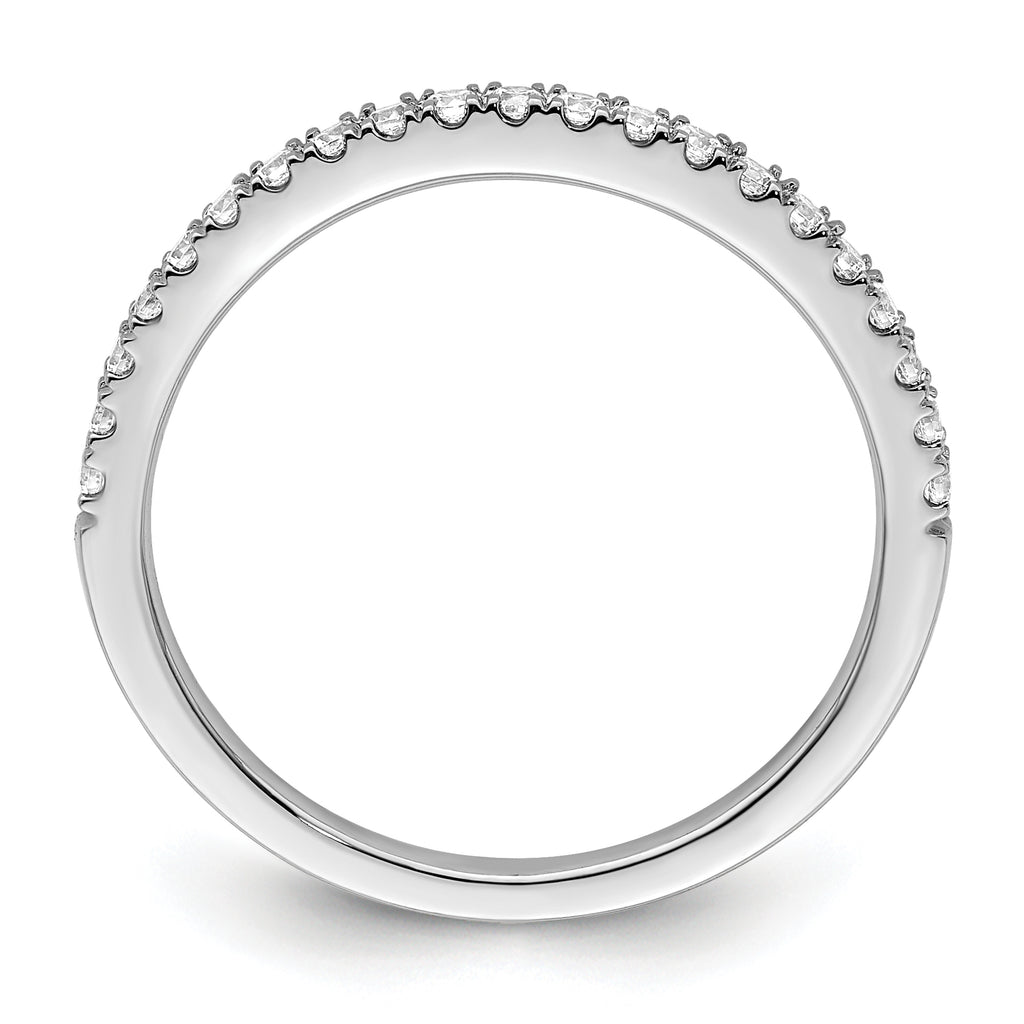 14k White Gold 1/4 carat Lab Grown Diamond VS/SI+ G+ Complete Size 9 Wedding Band