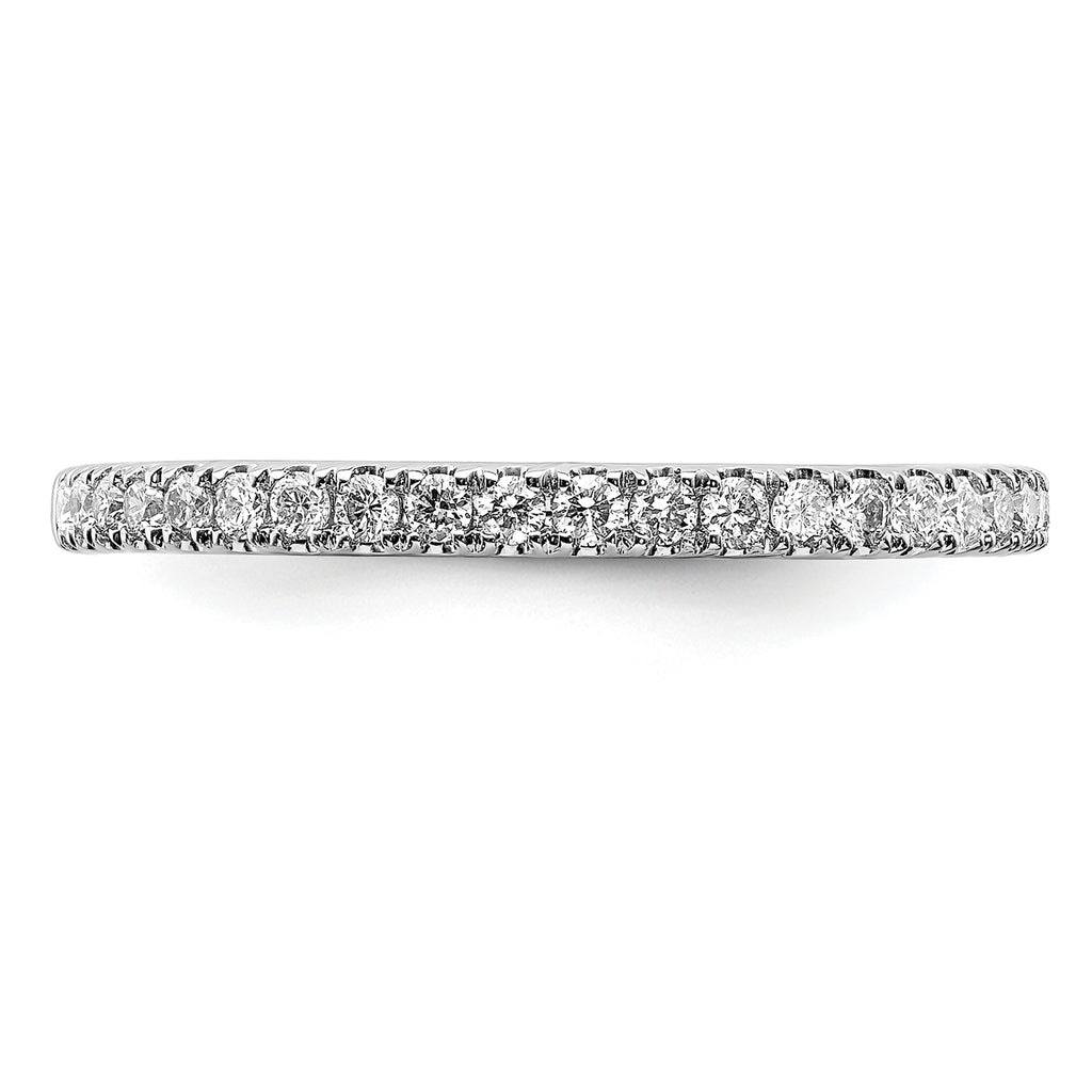 14k White Gold 1/4 carat Lab Grown Diamond VS/SI+ G+ Complete Size 9 Wedding Band