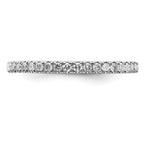 14k White Gold 1/4 carat Lab Grown Diamond VS/SI+ G+ Complete Size 9 Wedding Band