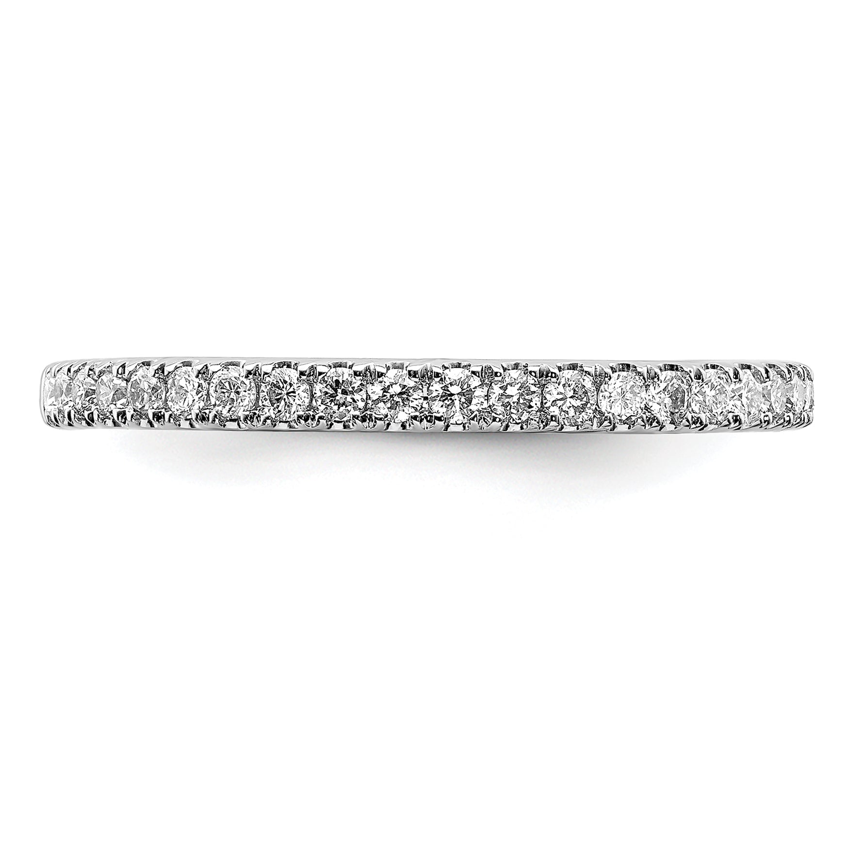 14k White Gold 1/4 carat Lab Grown Diamond VS/SI+ G+ Complete Size 9 Wedding Band