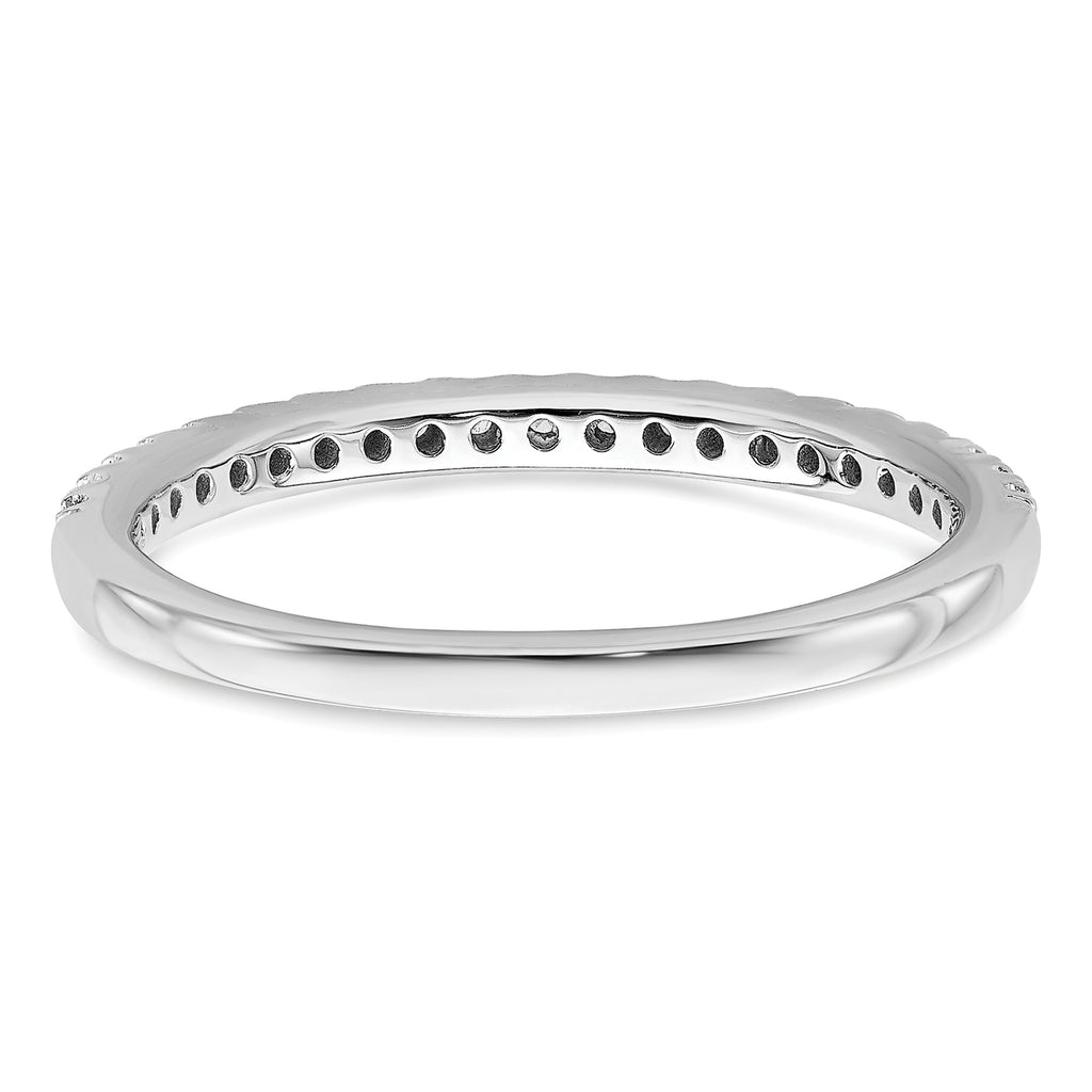 14k White Gold 1/4 carat Lab Grown Diamond VS/SI+ G+ Complete Size 9 Wedding Band