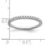 14k White Gold 1/4 carat Lab Grown Diamond VS/SI+ G+ Complete Size 9 Wedding Band