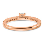 14k Rose Gold 1/2 carat Lab Grown Diamond VS/SI+ G+ Complete Round Engagement Ring